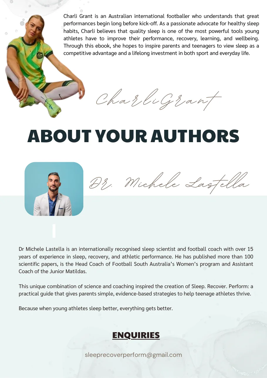About the authors page from the ebook